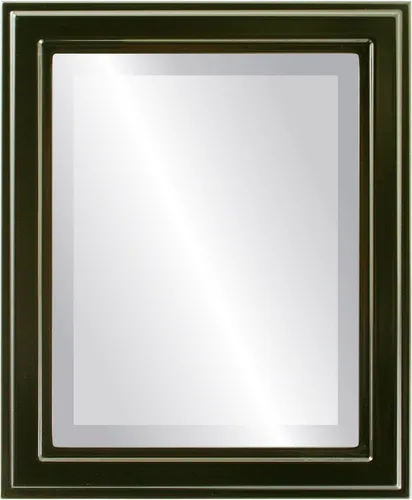 Vista 13 de OVALCREST Espejo de pared biselado rectangular para decoración del hogar, estilo Wright - Oro champán - Dimensiones exteriores de 16 x 20 pulgadas