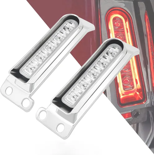 Vista 11 de Insertos de soporte para alforjas LED, panel de relleno para luz auxiliar del guardabarros, luces de freno y cola para Harley Electra Glide Road