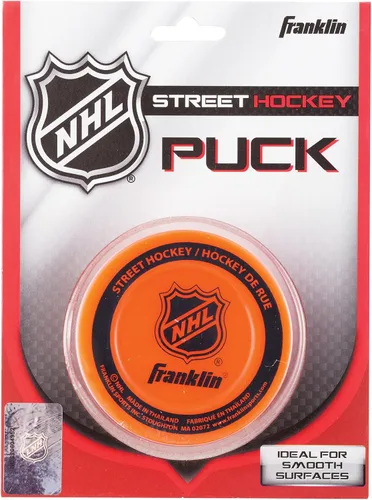 Vista 3 de Franklin Sports Disco de hockey callejero de la NHL - Disco de hockey sin rebote para exteriores y patines - Tamaño oficial para juegos de niños