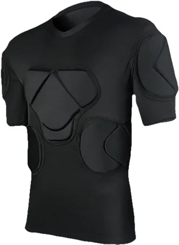 Vista 2 de Conjunto de equipo de protección de fútbol acolchado para hombre, traje de entrenamiento de manga corta para fútbol, baloncesto, paintball