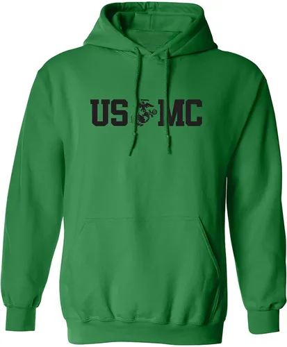 Vista 12 de zerogravitee USMC Eagle Globe Anchor - Sudadera con capucha para adulto Verde(Military Green)