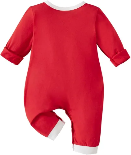 Vista 2 de AGQT Baby Boys Girls Christmas Outfit Santa Claus Elf Costumes Size 0-24 Months