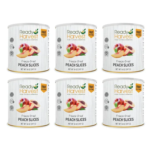 Vista 10 de Ready Harvest Alimentos deshidratados - Chips de manzana Alimentos de emergencia Kits de campamento y supervivencia Lata #10 Vida útil de 25