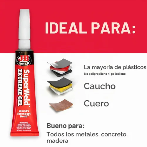 Vista 6 de J-B Weld SuperWeld Extreme Superpegamento - 15 g
