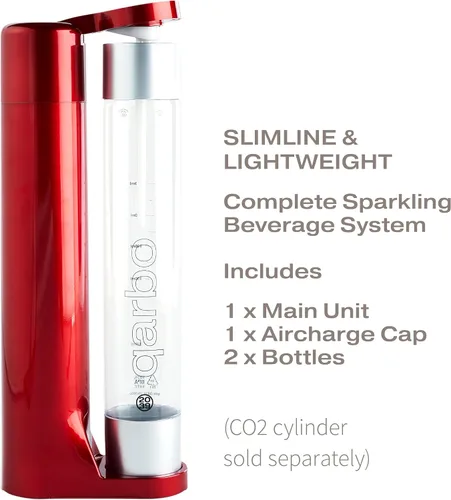 Vista 2 de Twenty39 qarbo Classic - Máquina para hacer agua con gas, carbonatador de bebidas de soda para el hogar, dispensador de seltzer y bebidas