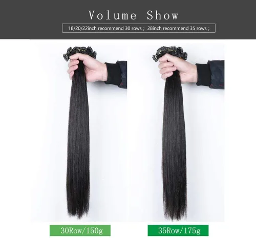 Vista 3 de Extensión 6D de cabello humano para extensiones de cabello, máquina 6D, conexión rápida sin ranura a la cabeza, cabello humano real, 10 filas Rubia
