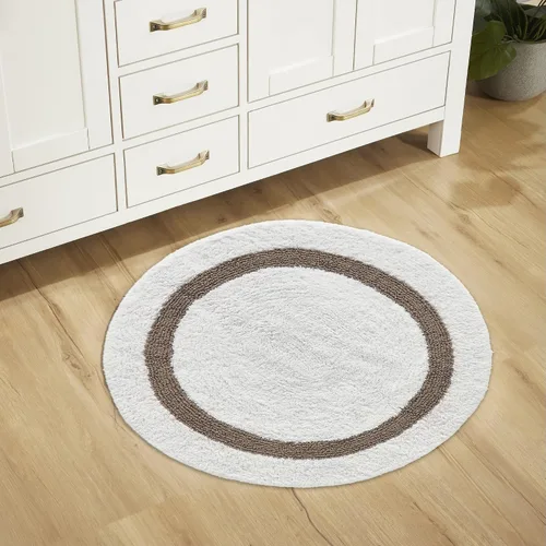 Vista 34 de Better Trends - Alfombra de baño 100% algodón reversible, altamente absorbente y lavable a máquina, suave, tapete de ducha para piso de baño