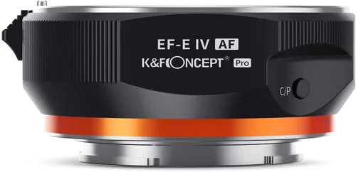 Vista 5 de Adaptador de lente electrónico EF/EF-S a E, montaje de enfoque automático EF EF-S de K&F CONCEPT Anillo adaptador de montaje de lente compatible