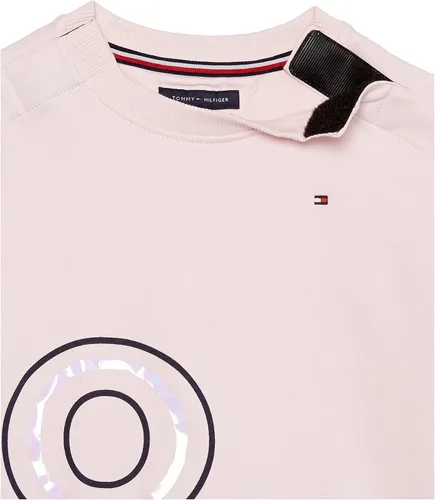 Vista 7 de Tommy Hilfiger Vestido tipo sudadera adaptable para niña con cierre de velcro en los hombros