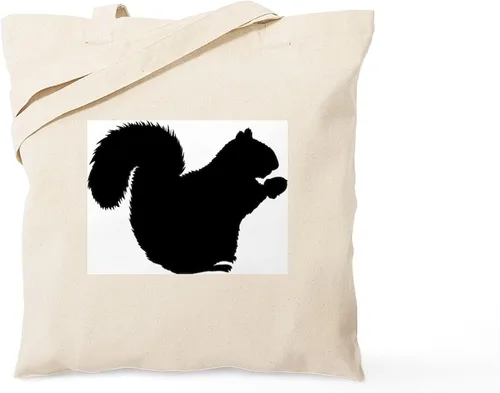 Vista 13 de CafePress Bolsa de compras de lona beige natural reutilizable para rehabilitación de ardillas