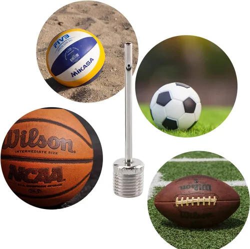 Vista 6 de SAVITA Ball Pump Inflation Needle Set Tire for Inflatables Air Nozzle Pump Adapter Adaptor for Inflator Toys, Sport Balls, Basketball, Balloons and