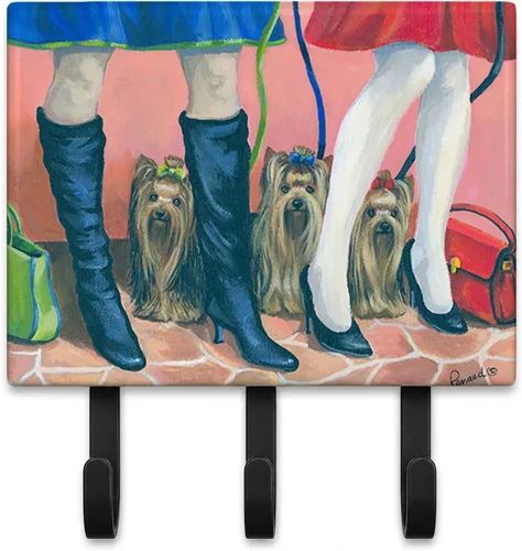 Vista 39 de Caroline's Treasures Bichon Frise Sisters - Ganchos para correa o llavero, multicolor