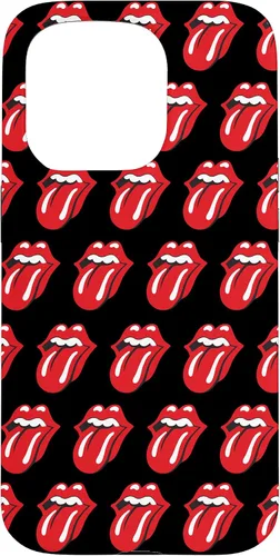 Vista 14 de Rolling Stones Classic Tongue Logo Repeat - Carcasa para iPhone 17, color negro