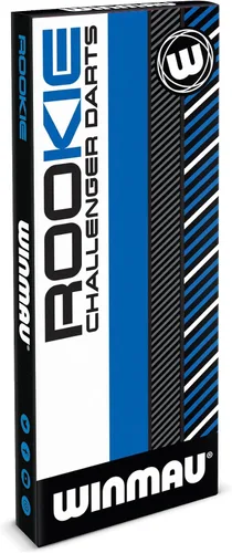 Vista 4 de Winmau Rookie - Juego de dardos de latón con vuelos, ejes (tallos) y folleto exclusivo de dardos, disponible en azul, rojo y verde