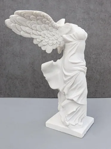 Vista 7 de Ebros - Estatua de la victoria de samotracia con alas grandes, 10.5 pulgadas de alto, figura de diosa griega romana Victoria, artefacto de ruina