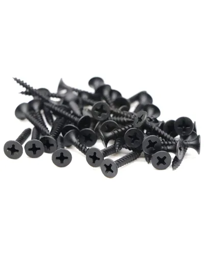 Vista 6 de IMScrews Tornillos Phillips de cabeza plana #6 x 1 para paneles de yeso de rosca fina, tornillo de madera de punta afilada, acero al carbono 1022A
