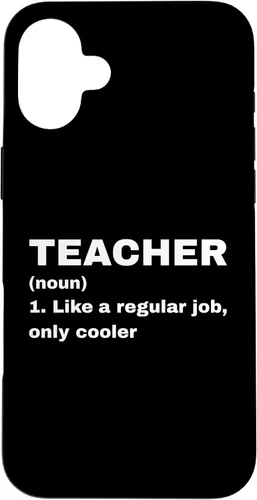 Vista 23 de Funny Teacher Definition Like A Regular Job Only Cooler Noun Case for iPhone 17