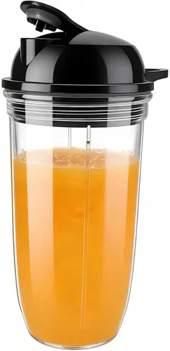 Vista 9 de Vaso de viaje de repuesto con tapa de 18 onzas y para llevar, compatible con mezcla NutriBullet Blender de 1200 W (ZNBF30500Z/ZNBF30400Z/NBF70500)
