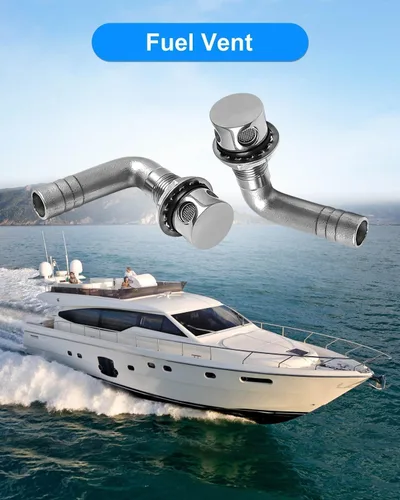 Vista 5 de Ventilación de combustible para barco de 90° de acero inoxidable 316