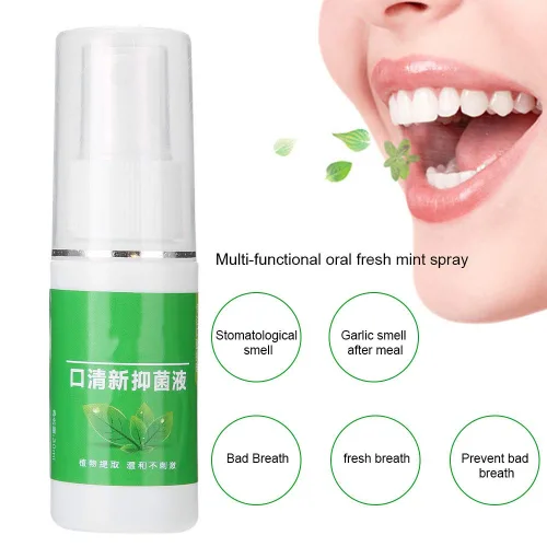 Vista 7 de Spray de respiración oral, rocía mal aliento, espray ambientador de aliento, espray de halitosis de olor oral, elimina el mal aliento, enjuague bucal