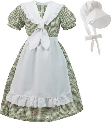 Vista 41 de Nuoqi - Vestidos de pionera para niñas, disfraz colonial