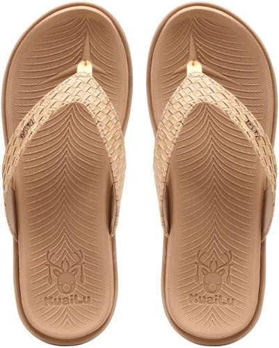 Vista 9 de KuaiLu - Sandalias para mujer, cómodas, buenas para fascitis plantar, buen soporte del arco, estilo pata de gallo, para interior o exterior en verano