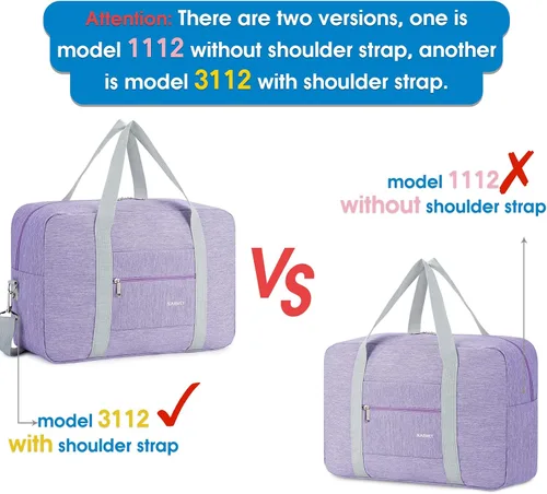 Vista 6 de For Spirit Airlines - Bolsa de viaje plegable para llevar en el equipaje, bolsa deportiva de fin de semana durante la noche para mujeres y niñas