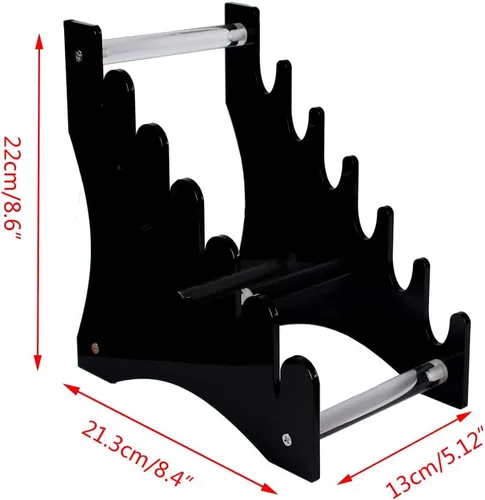 Vista 2 de WANLIAN Soporte de exhibición de cuchillos, soporte para cuchillos, estante de almacenamiento de cuchillos de acrílico para exhibir cuchillos