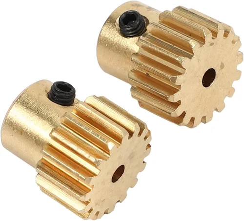 Vista 6 de Engranaje de piñón 2 unids engranaje de motor 16 dientes engranaje de piñón para 1603 1604 SG1603 SG1604 1/16 RC piezas de repuesto de coche