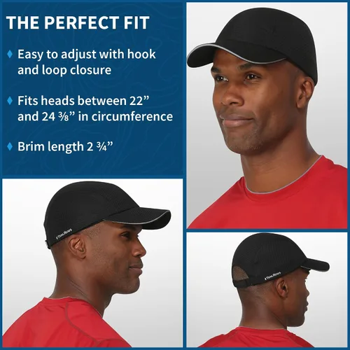Vista 4 de TrailHeads Race Day Performance - Gorra deportiva ligera de secado rápido para hombre, talla única
