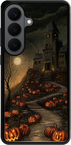 Vista 30 de Funda para Samsung Galaxy S20 5G - Funda de teléfono con patrón de casa embrujada de Halloween - Funda de TPU con protección de absorción de impactos
