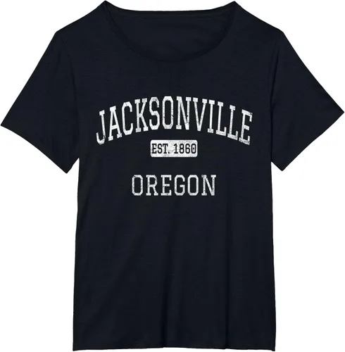 Vista 29 de Jacksonville Oregon OR - Camiseta vintage, Negro