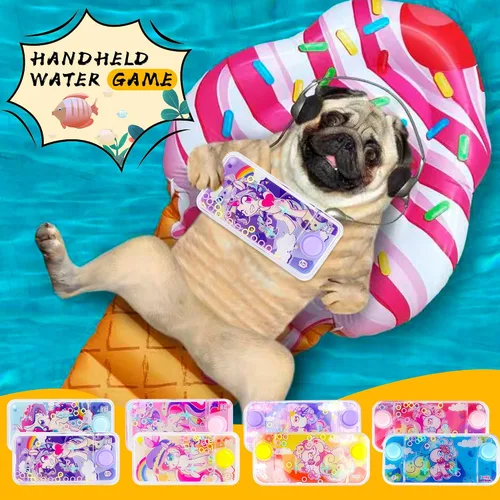 Vista 7 de 8 piezas de mano juegos de agua de mano anillo de lanzamiento de agua juego de anillo de agua de mano juguete para niños regalos de fiesta novedad
