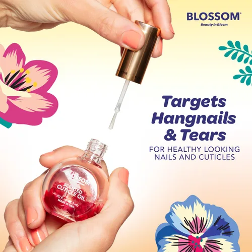 Vista 4 de Blossom Aceite de cutícula para uñas, hidratante, Biscotti de almendras