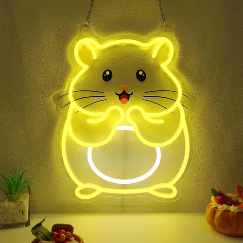 Vista 17 de CoolGift Mart Letrero de neón de tiburón, luz LED regulable de tiburón, decoración de pared de animales, regalo de Navidad, regalo de elefante