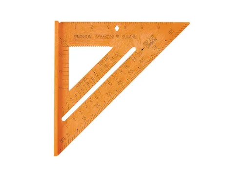 Vista 7 de Swanson Tool Co., Inc Swanson Tool Co T0701 - Escuadra Speedlite naranja de 12 pulgadas, herramienta de diseño de escuadra compuesta, fabricada
