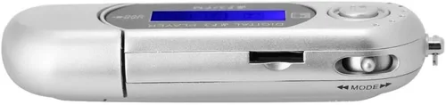 Vista 8 de 1 unidad USB 2.0 digital MP3 reproductor de música portátil LCD compatible con tarjeta TF de 32 GB y radio FM, uso 20 horas, plata