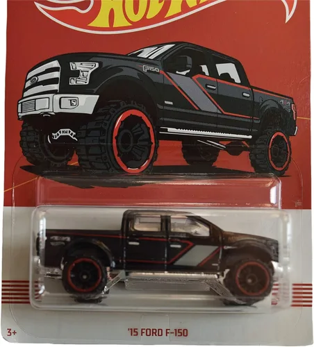 Vista 2 de Hot Wheels Escala 1:64 Negro '15 Ford F-150 4/10