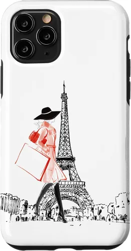 Vista 29 de Vintage Paris Woman - Funda de la Torre Eiffel para iPhone 17