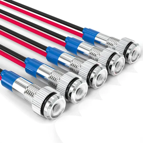 Vista 19 de GASHER Luz indicadora de ahorro de energía LED colorida de 5PCS 12V 20mA Colorido