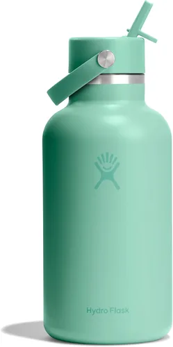 Vista 45 de Hydro Flask Botella de agua – Acero inoxidable aislado – Tapa flexible con popote de boca ancha, antiderrames, a prueba de fugas y recargable
