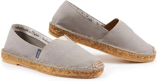 Vista 2 de Viscata Barceloneta Espadrille Canvas Women's Flat Slip On Shoes Handmade in Spain Fashionable Organic Cotton Canvas Lightweight Material with 100%