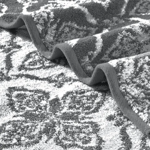 Vista 3 de Modern Threads Amaris - Juego de 6 toallas reversibles de jacquard teñido con hilo, toallas de baño, toallas de mano y paños de lavado