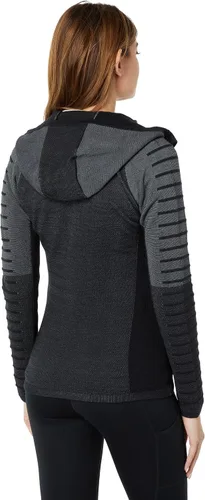 Vista 2 de Smartwool Sudadera con capucha de lana merino Intraknit con cremallera completa para mujer (ajuste regular)