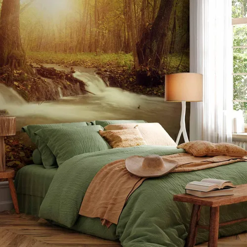 Vista 25 de artgeist Mural de pared premium Bosque púrpura, 79 x 55 pulgadas, papel tapiz no tejido, decoración de pared de vellón, impresión fotográfica