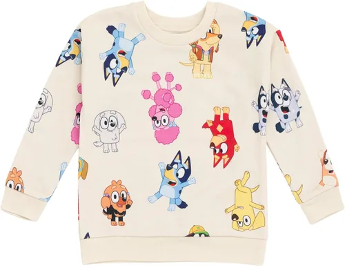 Vista 2 de Bluey Bingo Chloe Coco French Terry Sudadera y pantalones cortos de bebé a niño grande