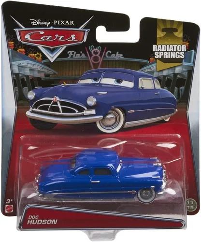 Vista 2 de Disney/Pixar Cars, 2015 Radiator Springs Die-Cast Vehículo, Doc Hudson #11/19, escala 1:55