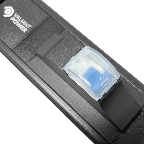 Vista 5 de protección contra sobretensiones, medido, entrada básica 220v/50a, entrada L6-50P, (4-C13 y 4C19), tomas de corriente, montaje en rack vertical