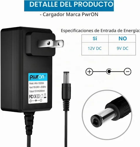 Vista 2 de Cargador de impresora de 12V 2A AD-E001 Adaptador de corriente CA compatible con P-Touch Edge Label Maker PT-D400 PT-D400AD PT-D450 PT-D600 PT-E300