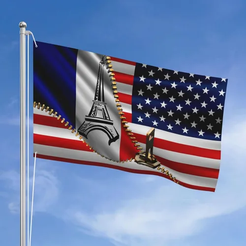 Vista 21 de Bandera de Estados Unidos y Colombia Colombiana Banderas para exteriores de 3 x 5 pies, tres capas de tela de costura de doble cara, impresión de 3